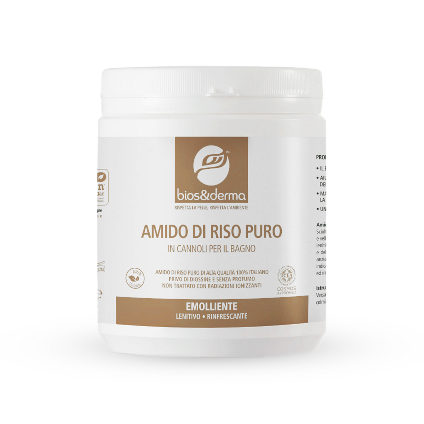 AMIDO DI RISO PURO IN CANNOLI (350g) - Bios&Derma