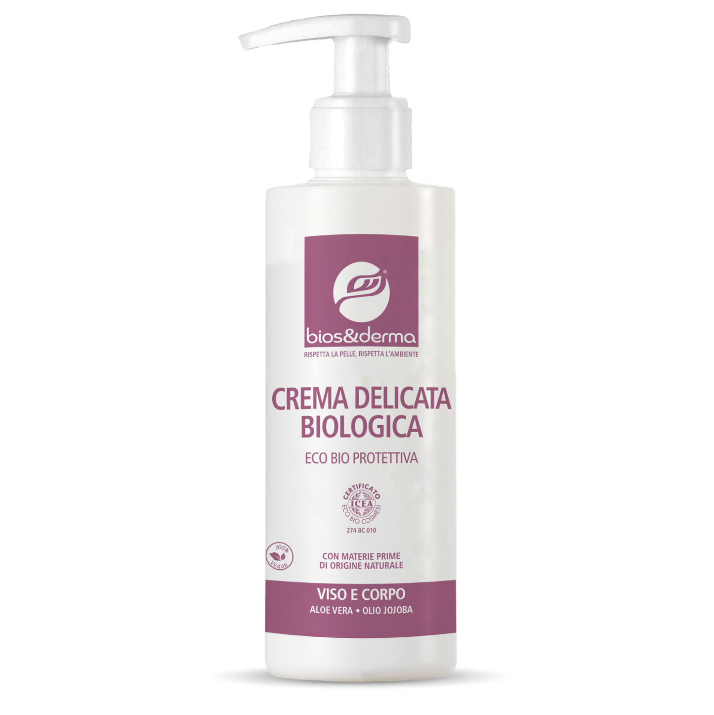 CREMA DELICATA VISO E CORPO (200ml) - Bios&Derma