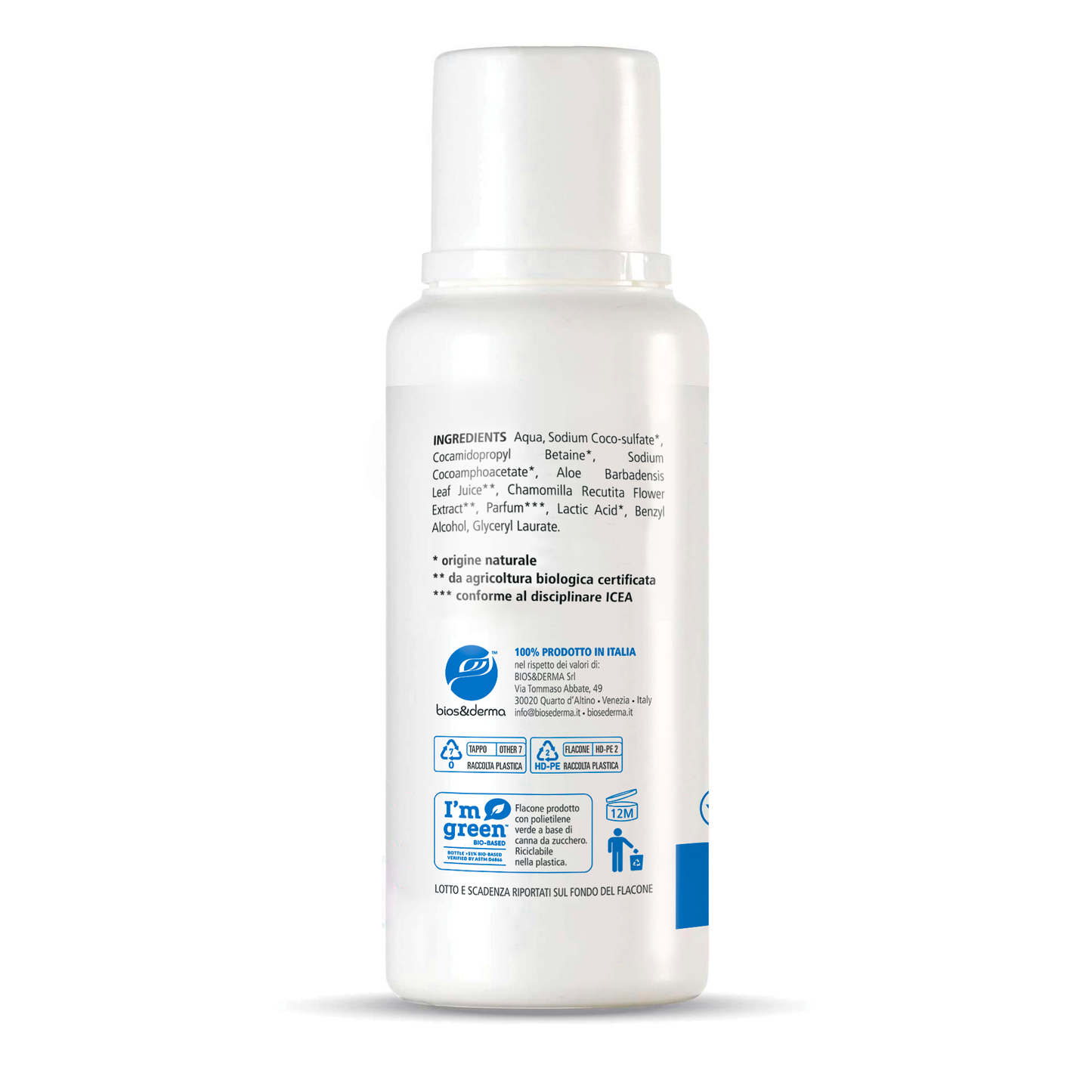 SHAMPOO BIO DELICATO (250ml) - Bios&Derma