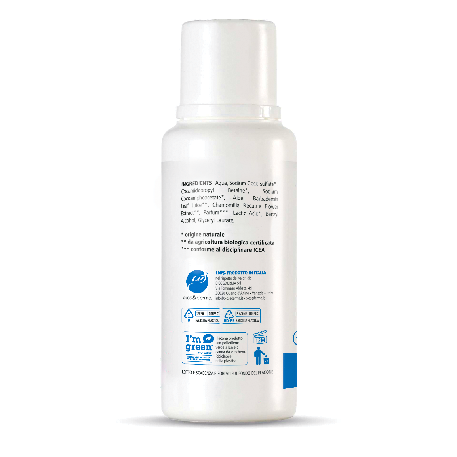 SHAMPOO BIO DELICATO (250ml) - Bios&Derma