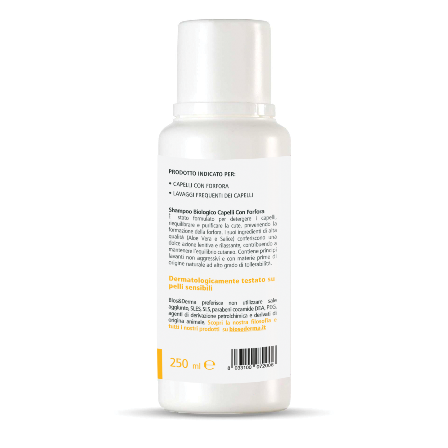 SHAMPOO BIO CAPELLI CON FORFORA (250ml) - Bios&Derma