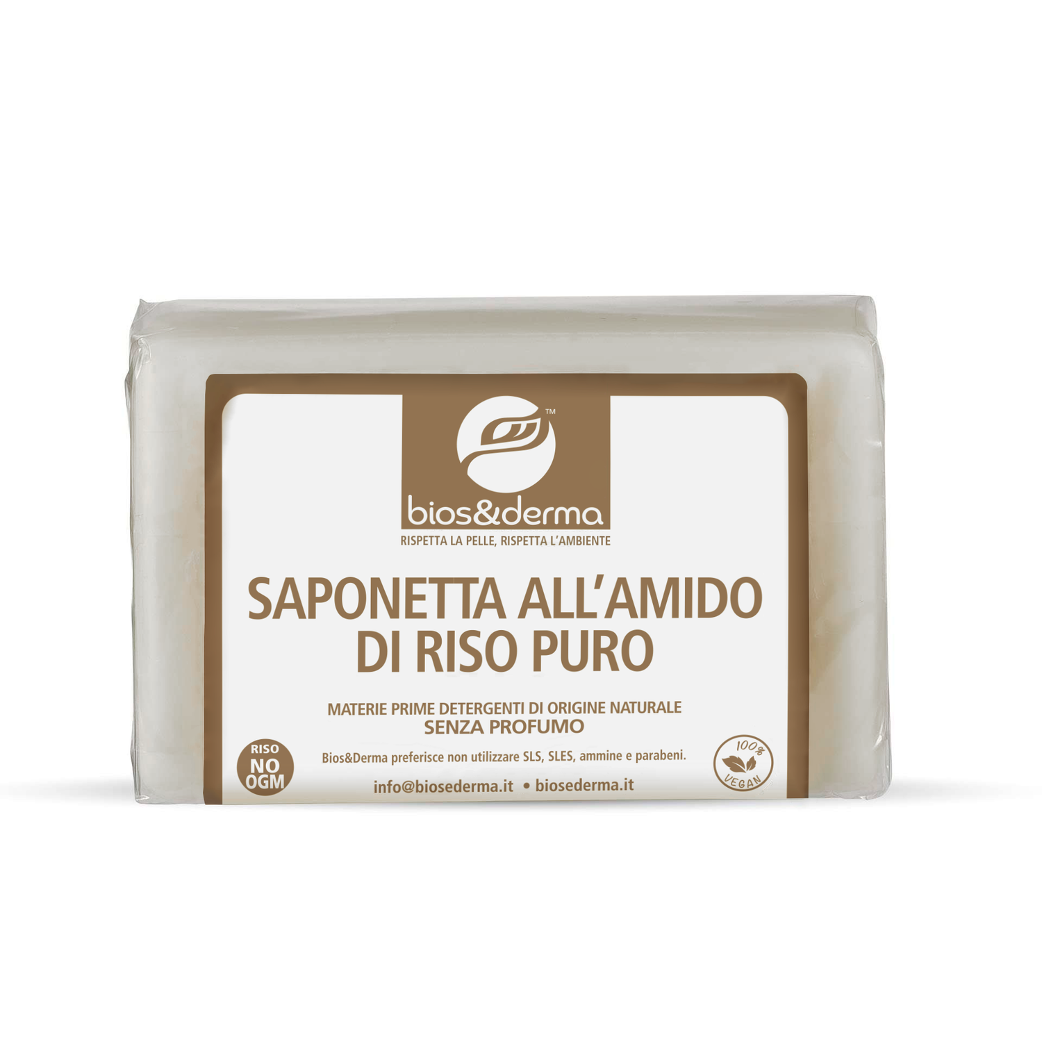 SAPONETTA ALL’AMIDO DI RISO PURO (150g) - Bios&Derma