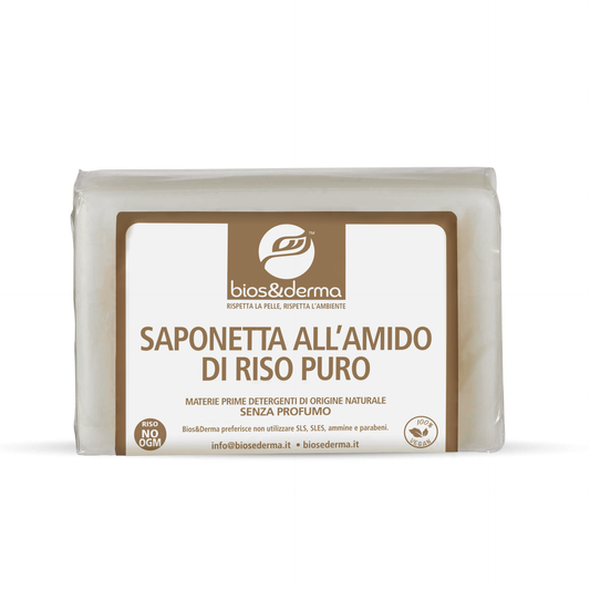SAPONETTA ALL’AMIDO DI RISO PURO (150g) - Bios&Derma