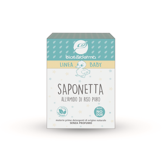 BABY SAPONETTA ALL’AMIDO DI RISO PURO (150g) - Bios&Derma