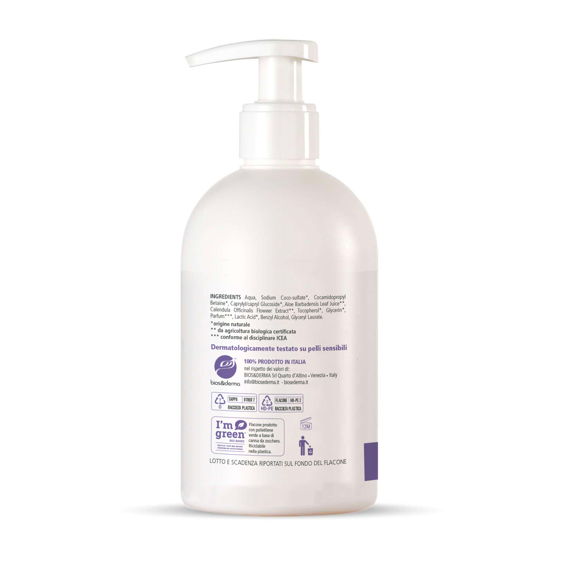 DETERGENTE INTIMO BIOLOGICO (250ml Dispenser) - Bios&Derma