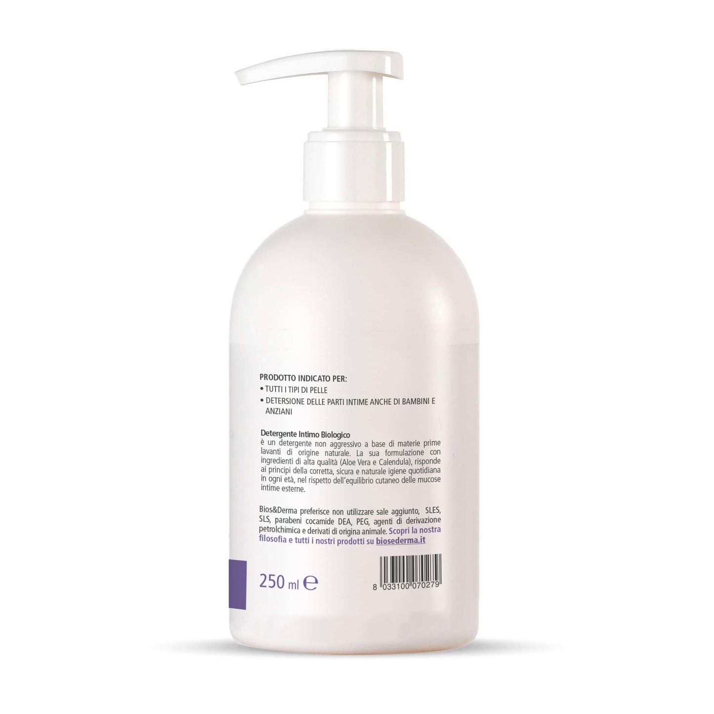 DETERGENTE INTIMO BIOLOGICO (250ml Dispenser) - Bios&Derma