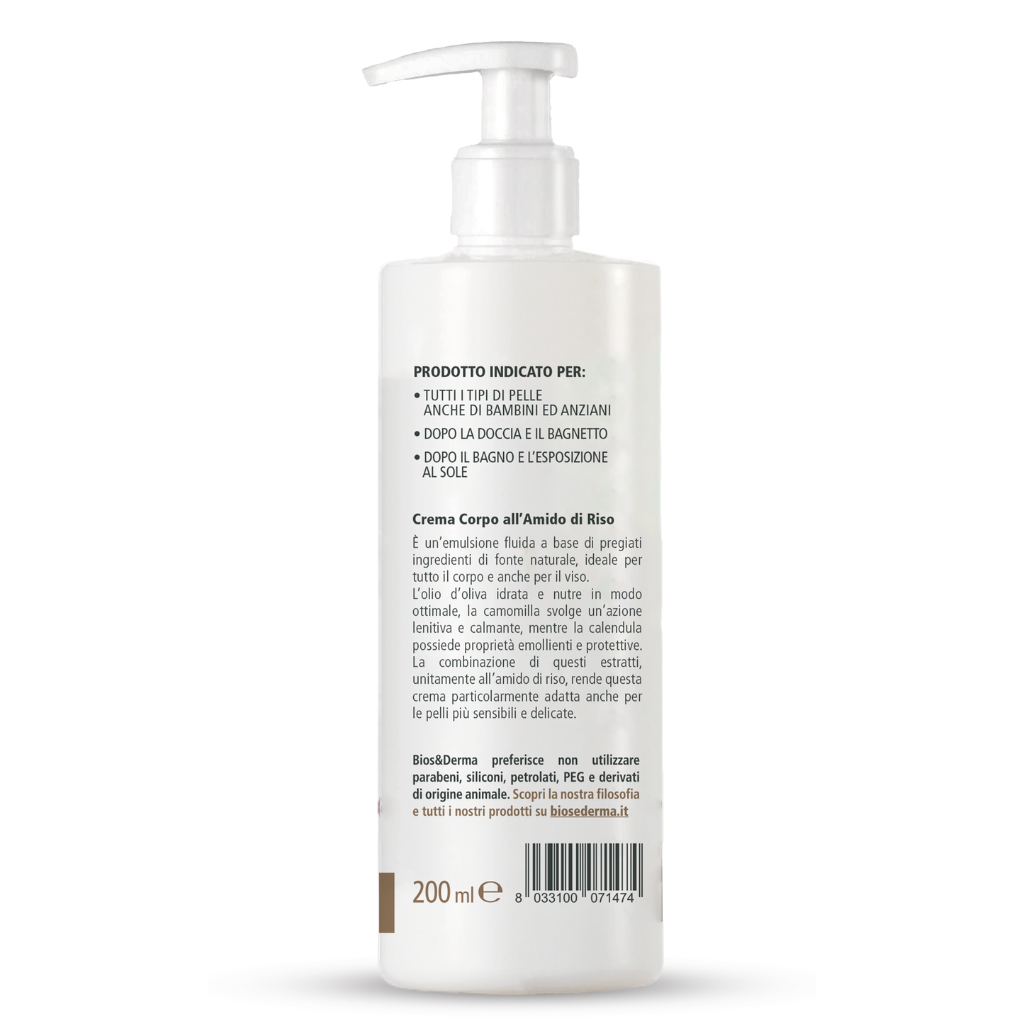 BERUHIGENDE REISSTÄRKE-KÖRPERCREME (200ml)