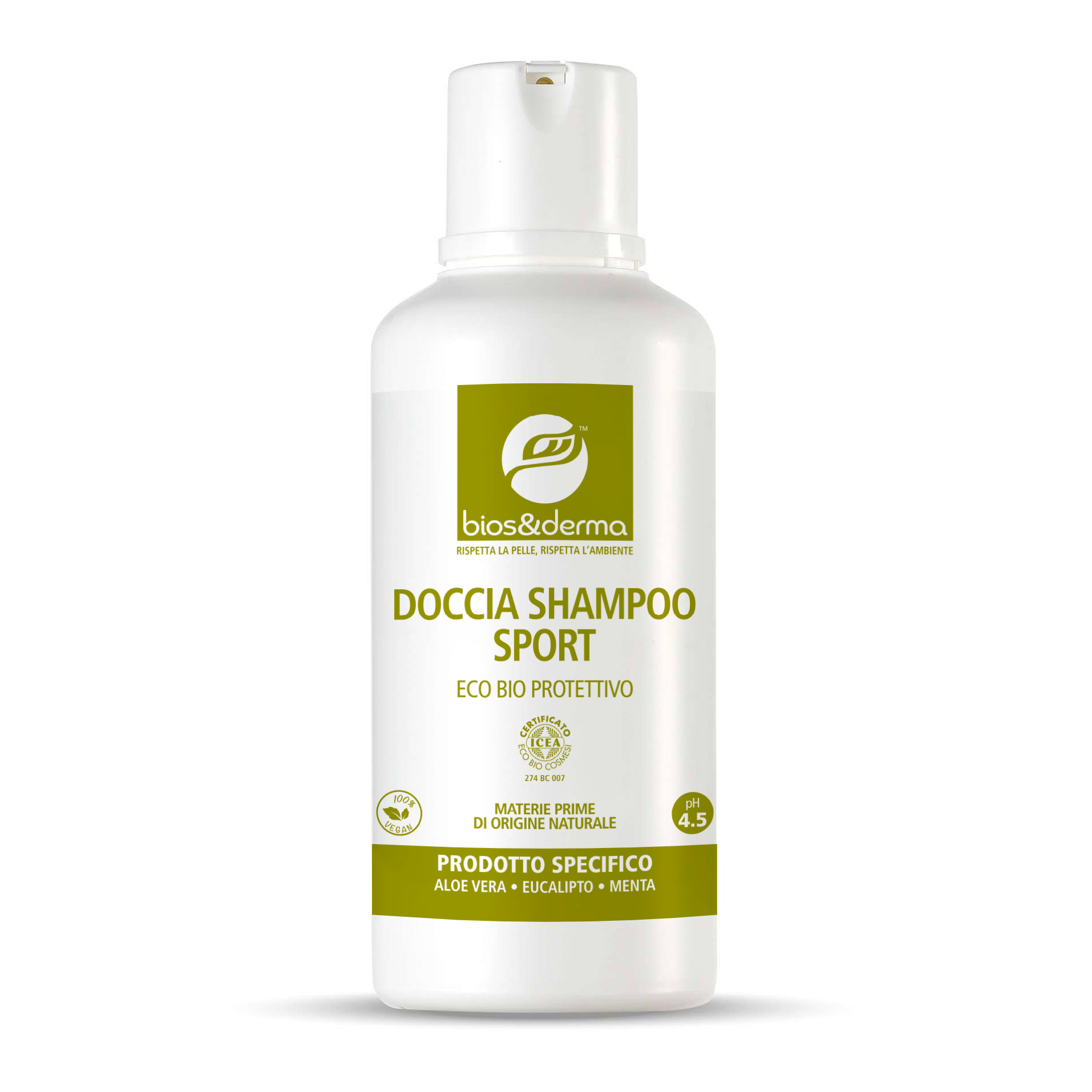 DOCCIA SHAMPOO SPORT BIOLOGICO (500ml) - Bios&Derma