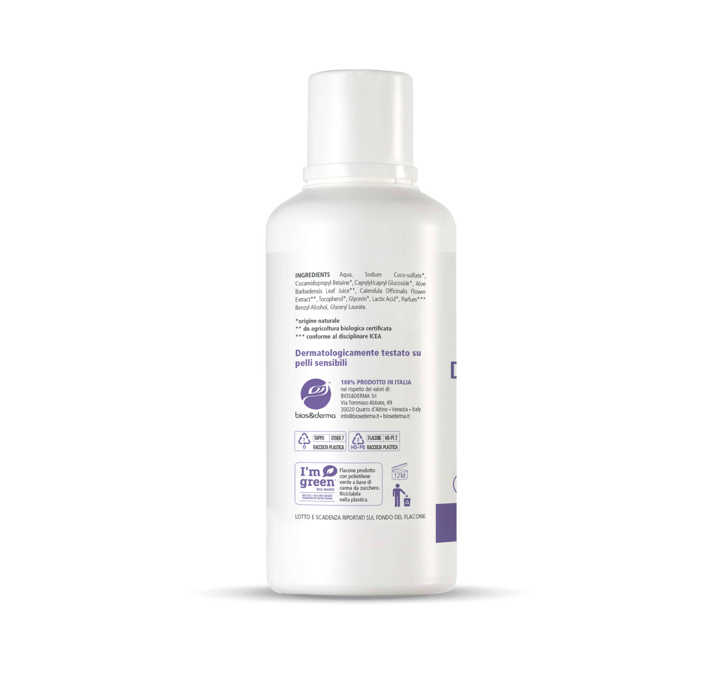 DETERGENTE INTIMO BIOLOGICO (500ml) - Bios&Derma